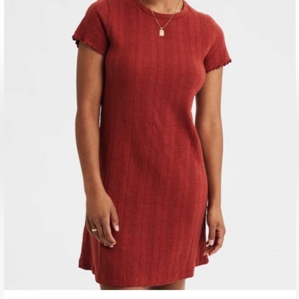 American Eagle Burnt Orange Tshirt Dress Size L